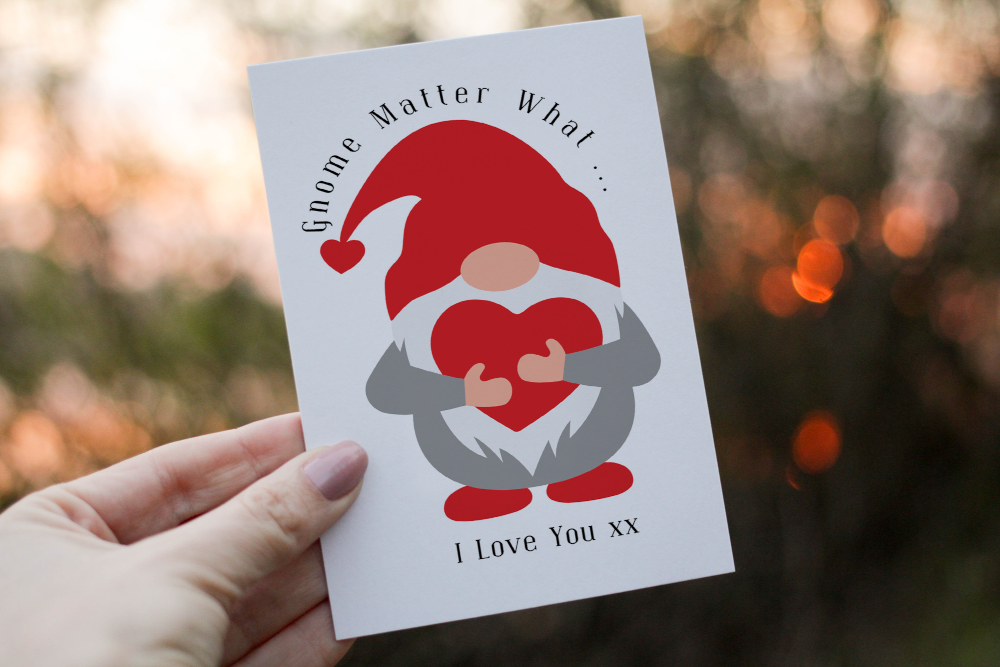 Personalised Valentine Card - Gnome Matter